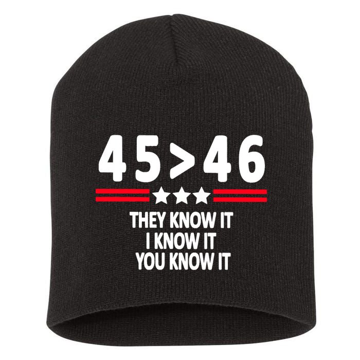 4546 They Know It I Know It You Know It Premium Short Acrylic Beanie