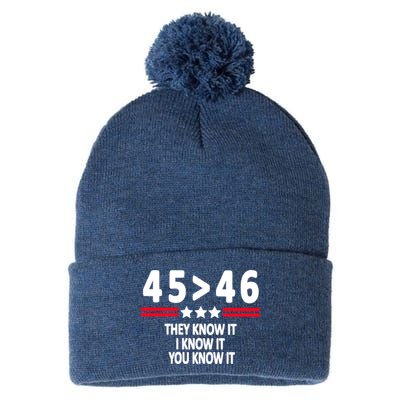 4546 They Know It I Know It You Know It Premium Pom Pom 12in Knit Beanie