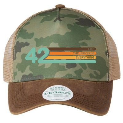 42 The Meaning Of Life Universe Everything Retro Legacy Tie Dye Trucker Hat