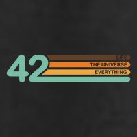 42 The Meaning Of Life Universe Everything Retro 7 Panel Mesh Trucker Snapback Hat