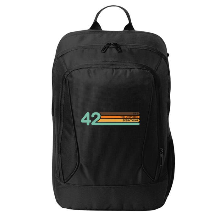 42 The Meaning Of Life Universe Everything Retro City Backpack