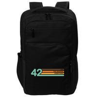 42 The Meaning Of Life Universe Everything Retro Impact Tech Backpack