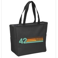 42 The Meaning Of Life Universe Everything Retro Zip Tote Bag
