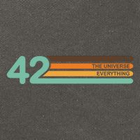 42 The Meaning Of Life Universe Everything Retro Cotton Canvas Backpack