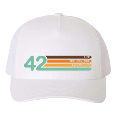42 The Meaning Of Life Universe Everything Retro Yupoong Adult 5-Panel Trucker Hat