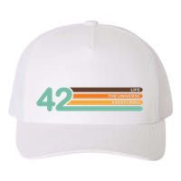 42 The Meaning Of Life Universe Everything Retro Yupoong Adult 5-Panel Trucker Hat