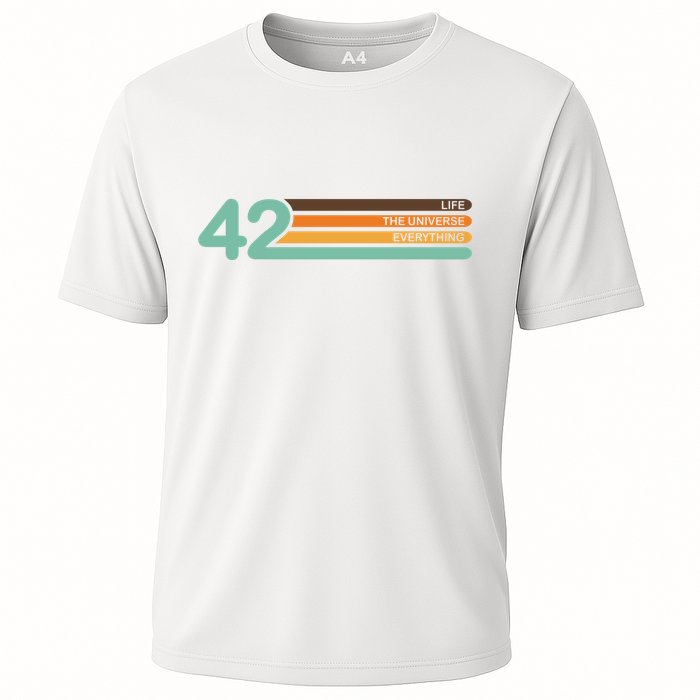 42 The Meaning Of Life Universe Everything Retro Performance Shirt