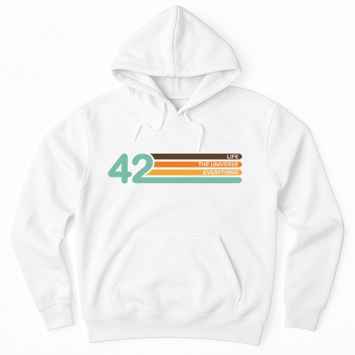 42 The Meaning Of Life Universe Everything Retro Hoodie