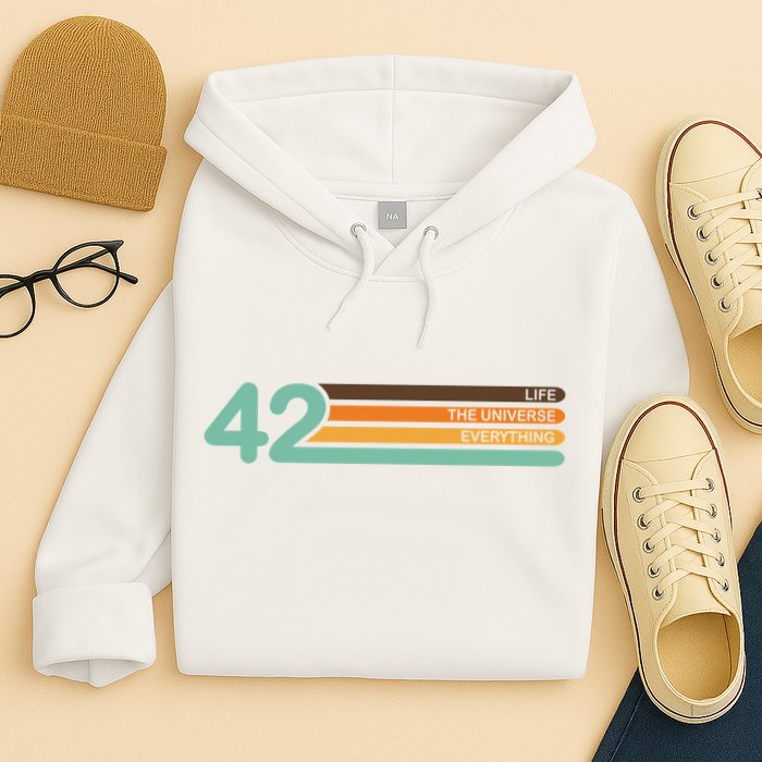 42 The Meaning Of Life Universe Everything Retro Hoodie