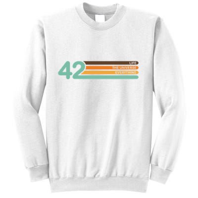 42 The Meaning Of Life Universe Everything Retro Sweatshirt