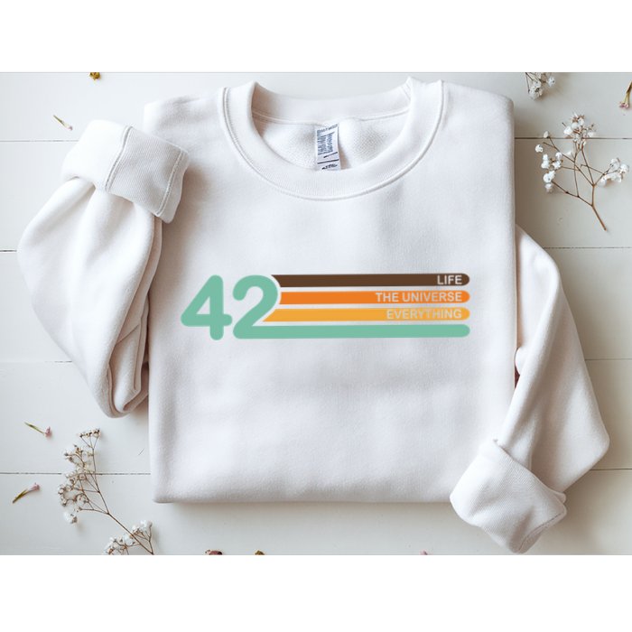 42 The Meaning Of Life Universe Everything Retro Sweatshirt