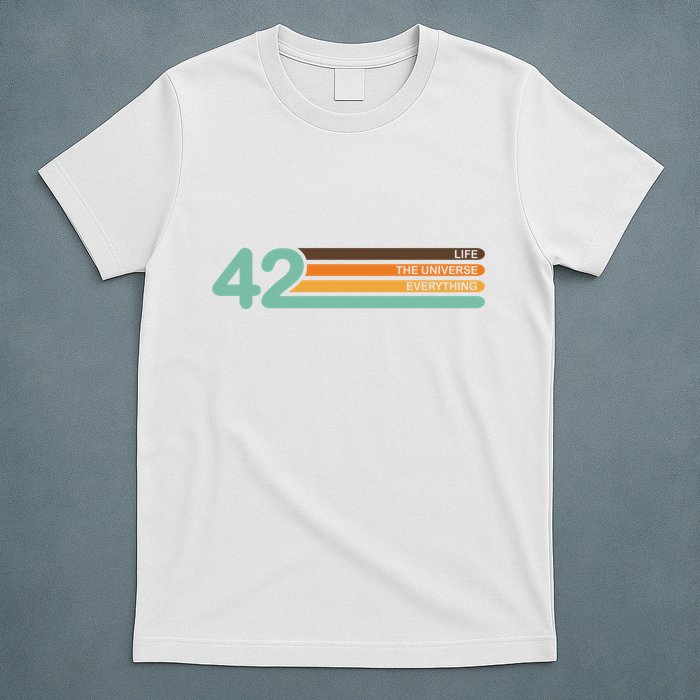 42 The Meaning Of Life Universe Everything Retro T-Shirt