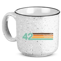 42 The Meaning Of Life Universe Everything Retro 15oz Campfire Ceramic Mug
