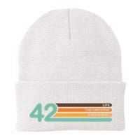 42 The Meaning Of Life Universe Everything Retro Beanie