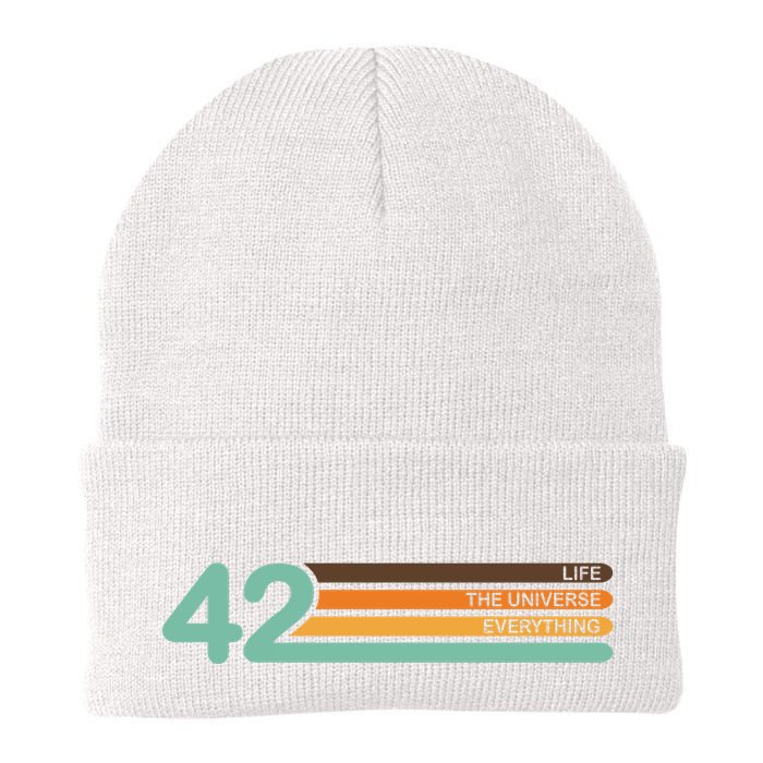 42 The Meaning Of Life Universe Everything Retro Beanie