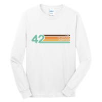 42 The Meaning Of Life Universe Everything Retro Tall Long Sleeve T-Shirt