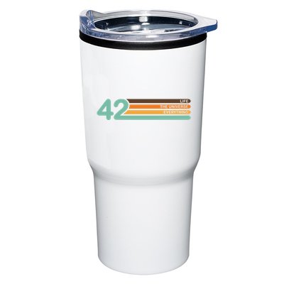 42 The Meaning Of Life Universe Everything Retro Tumbler