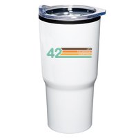 42 The Meaning Of Life Universe Everything Retro Tumbler