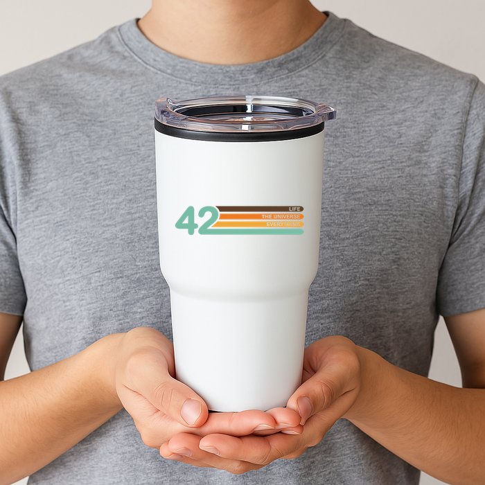 42 The Meaning Of Life Universe Everything Retro Tumbler