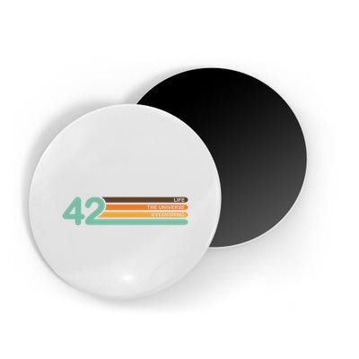 42 The Meaning Of Life Universe Everything Retro Magnet