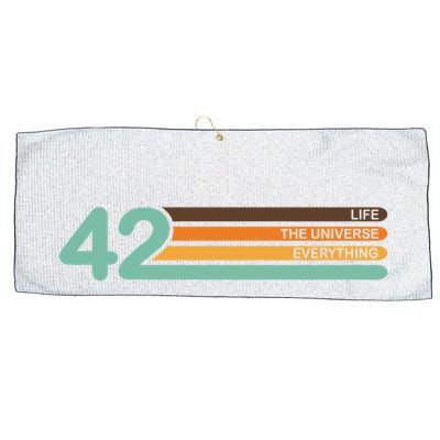 42 The Meaning Of Life Universe Everything Retro Large Microfiber Waffle Golf Towel