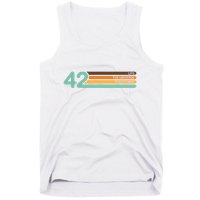 42 The Meaning Of Life Universe Everything Retro Tank Top