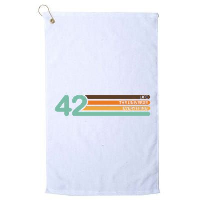 42 The Meaning Of Life Universe Everything Retro Golf Towel