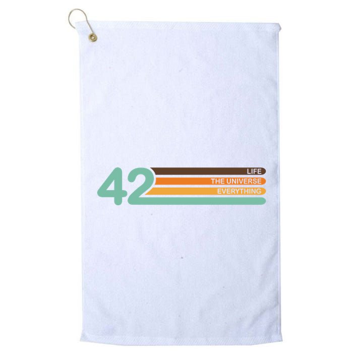 42 The Meaning Of Life Universe Everything Retro Golf Towel