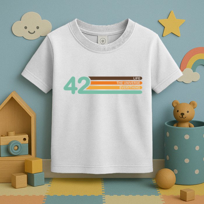 42 The Meaning Of Life Universe Everything Retro Toddler T-Shirt