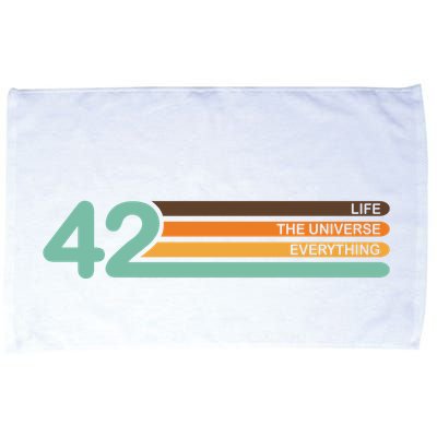 42 The Meaning Of Life Universe Everything Retro Microfiber Hand Towel