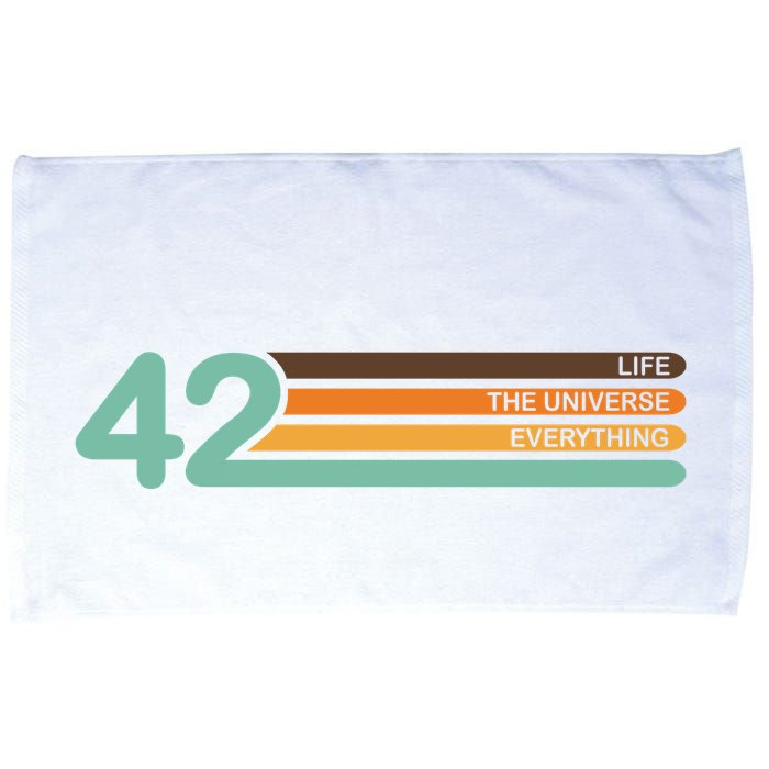 42 The Meaning Of Life Universe Everything Retro Microfiber Hand Towel