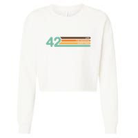 42 The Meaning Of Life Universe Everything Retro Cropped Pullover Crew