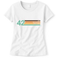 42 The Meaning Of Life Universe Everything Retro Womens T-Shirt