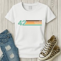 42 The Meaning Of Life Universe Everything Retro Womens T-Shirt