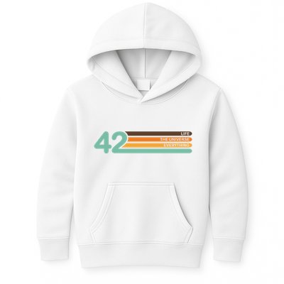 42 The Meaning Of Life Universe Everything Retro Kids Hoodie
