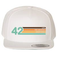 42 The Meaning Of Life Universe Everything Retro Wool Snapback Cap