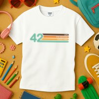 42 The Meaning Of Life Universe Everything Retro Kids T-Shirt