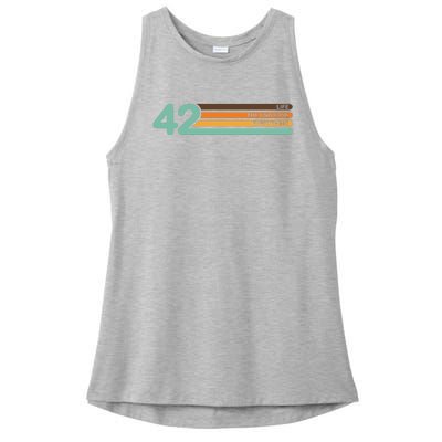 42 The Meaning Of Life Ladies PosiCharge Tri-Blend Wicking Tank