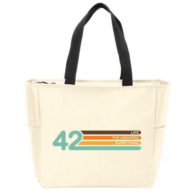 42 The Meaning Of Life Zip Tote Bag