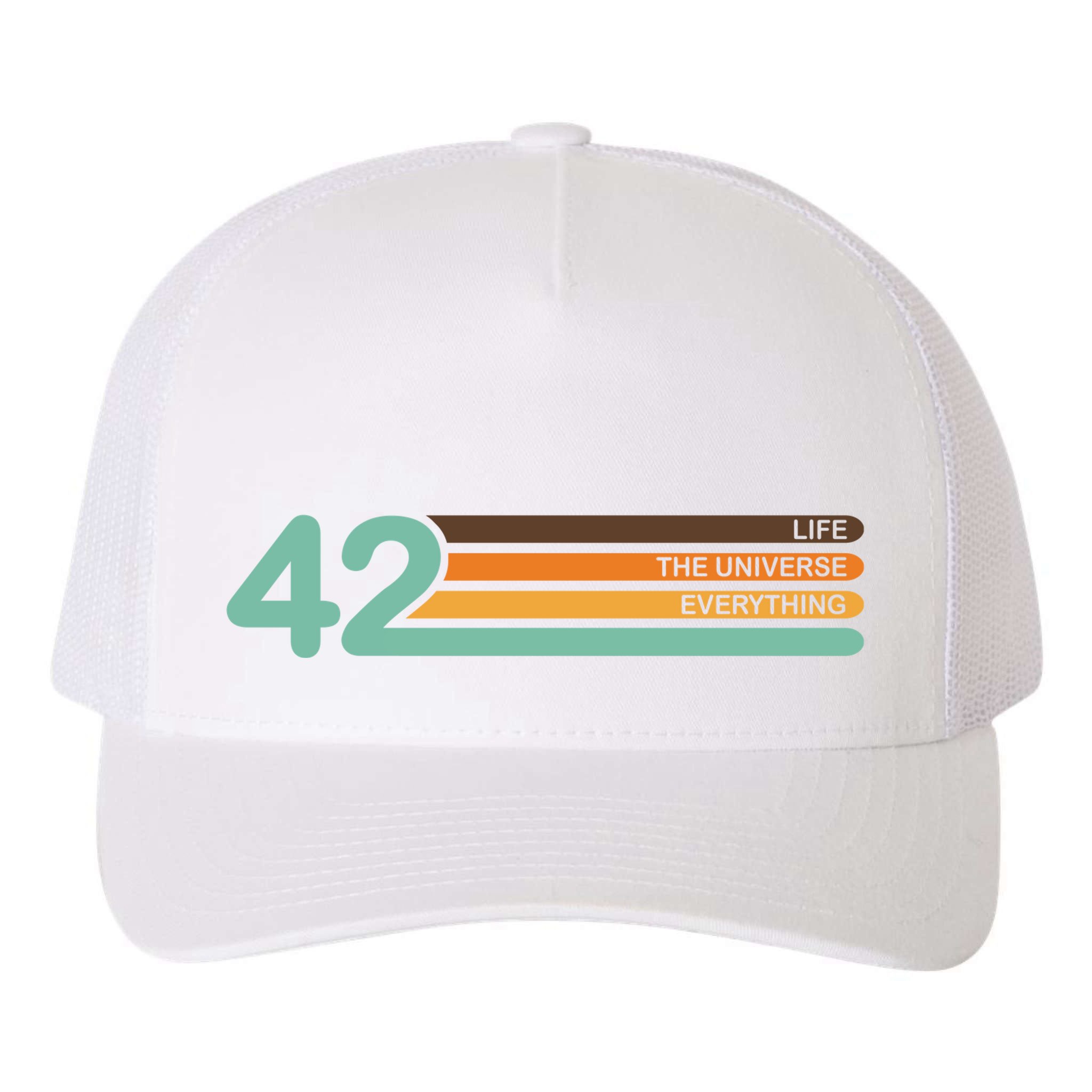 42 The Meaning Of Life Yupoong Adult 5-Panel Trucker Hat