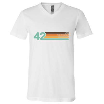 42 The Meaning Of Life V-Neck T-Shirt