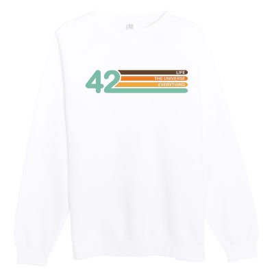 42 The Meaning Of Life Premium Crewneck Sweatshirt