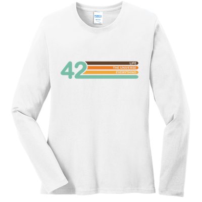 42 The Meaning Of Life Ladies Long Sleeve Shirt