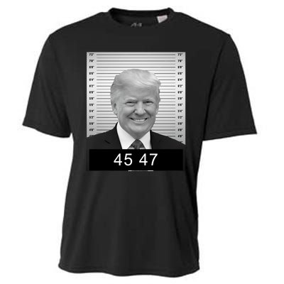 4547 Trump President 45 And 47 Trump Mugshot Cooling Performance Crew T-Shirt