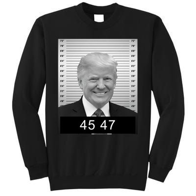 4547 Trump President 45 And 47 Trump Mugshot Sweatshirt