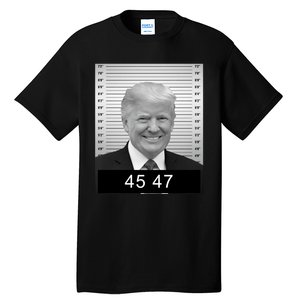 4547 Trump President 45 And 47 Trump Mugshot Tall T-Shirt