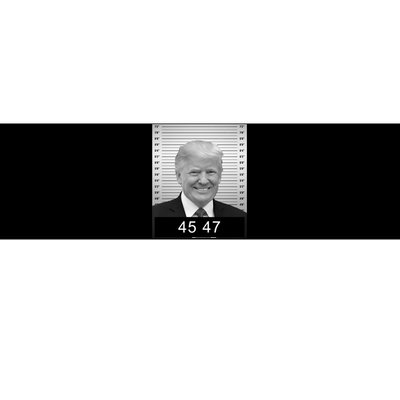 4547 Trump President 45 And 47 Trump Mugshot Bumper Sticker