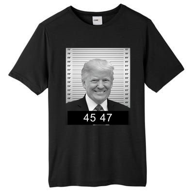 4547 Trump President 45 And 47 Trump Mugshot Tall Fusion ChromaSoft Performance T-Shirt