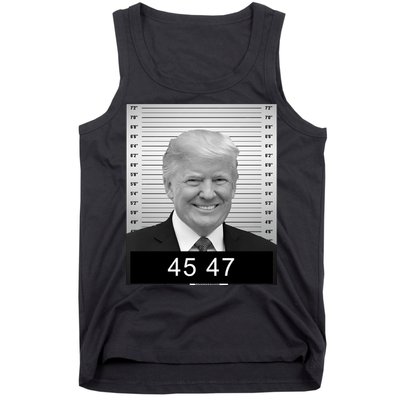 4547 Trump President 45 And 47 Trump Mugshot Tank Top