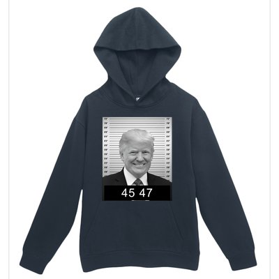 4547 Trump President 45 And 47 Trump Mugshot Urban Pullover Hoodie